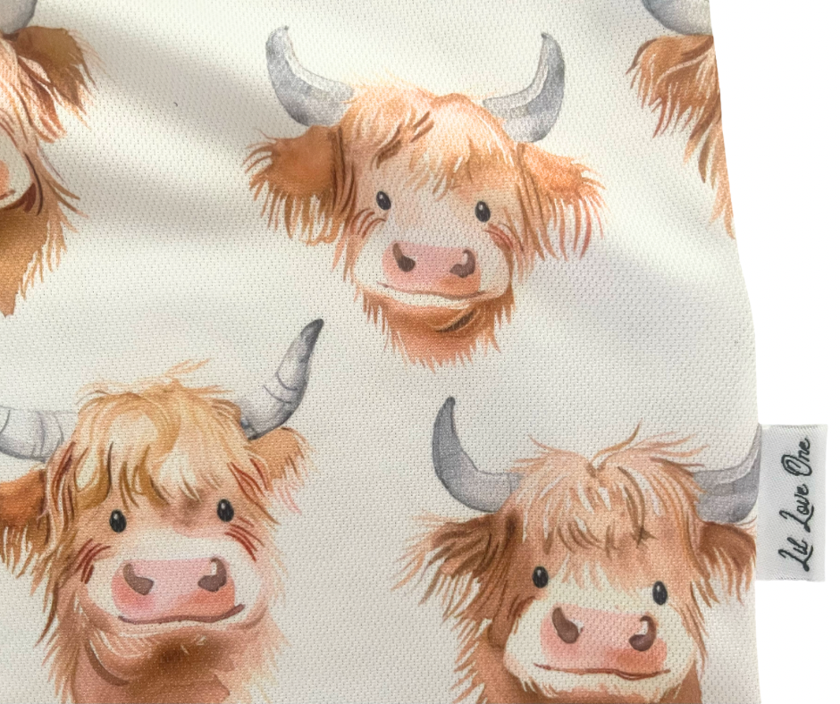 Scruffy Highland Cow Fishing Shirt