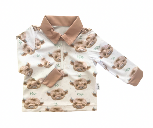 Highland Cow Fishing Shirt