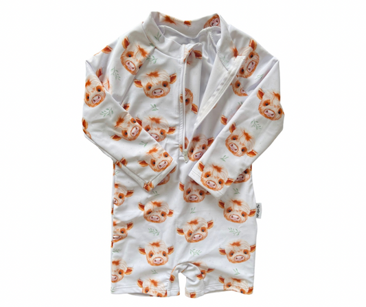 Highland Cow Swimsuit