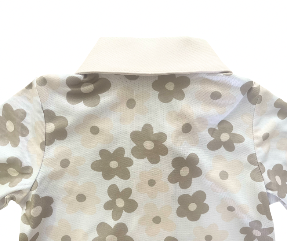 Neutral Florals Fishing Shirt