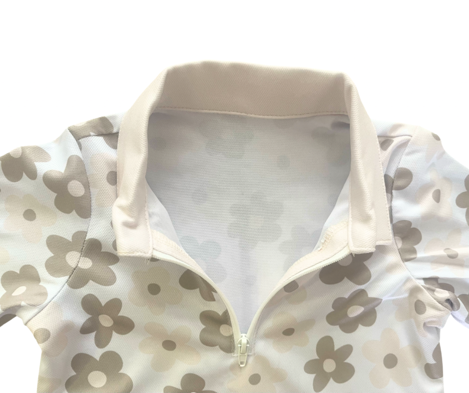 Neutral Florals Fishing Shirt