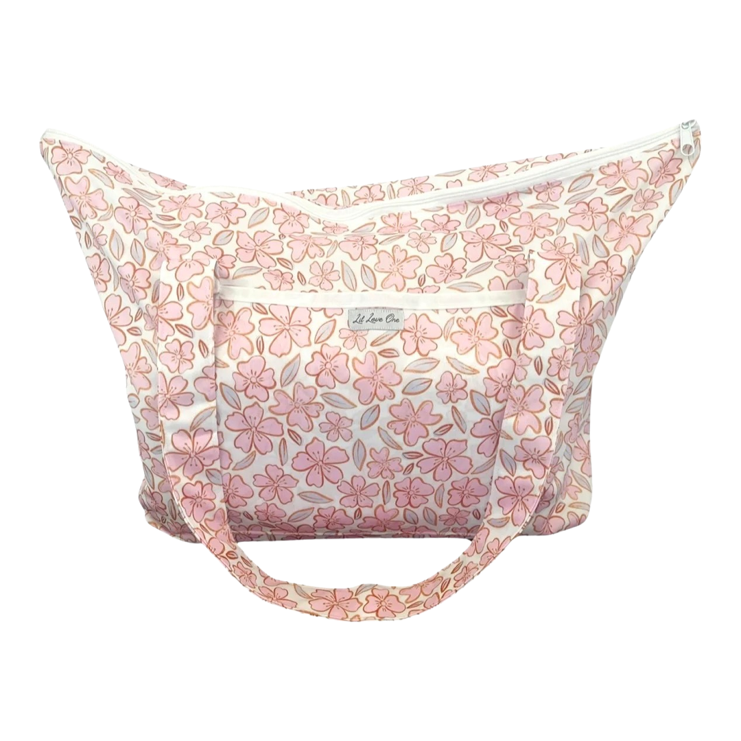 Pink Florals Tote Bag