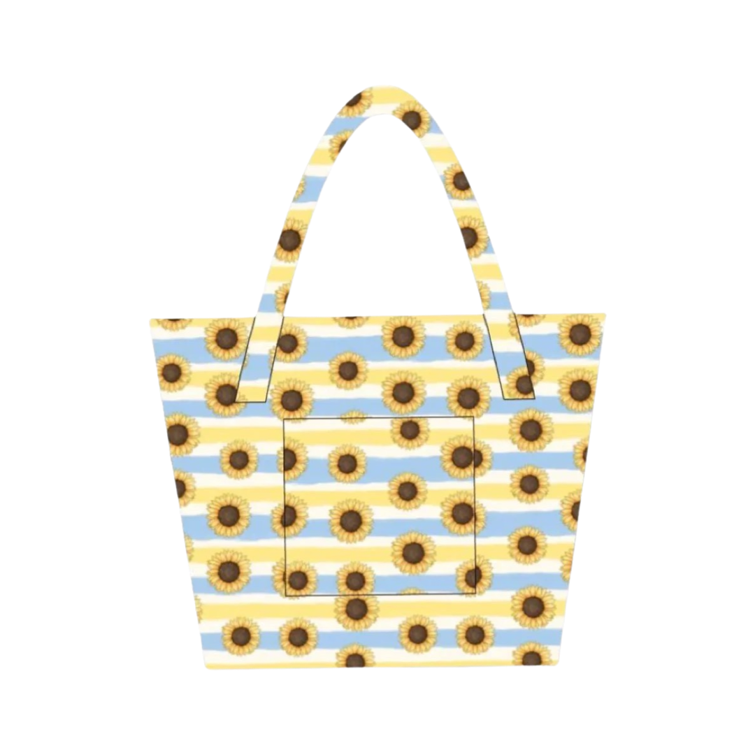 Sunflower Stripes Tote Bag
