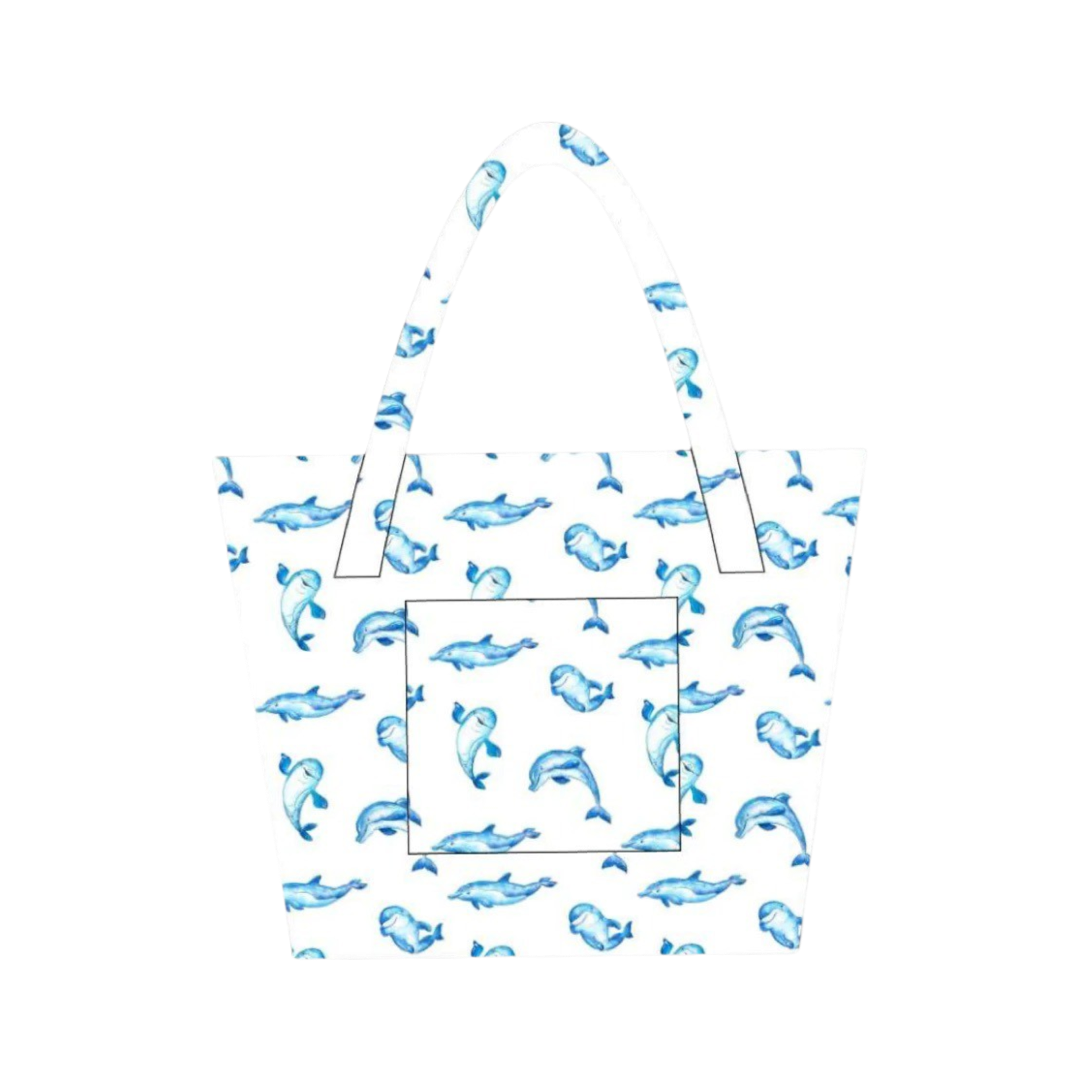 Dolphins Large Tote Bag