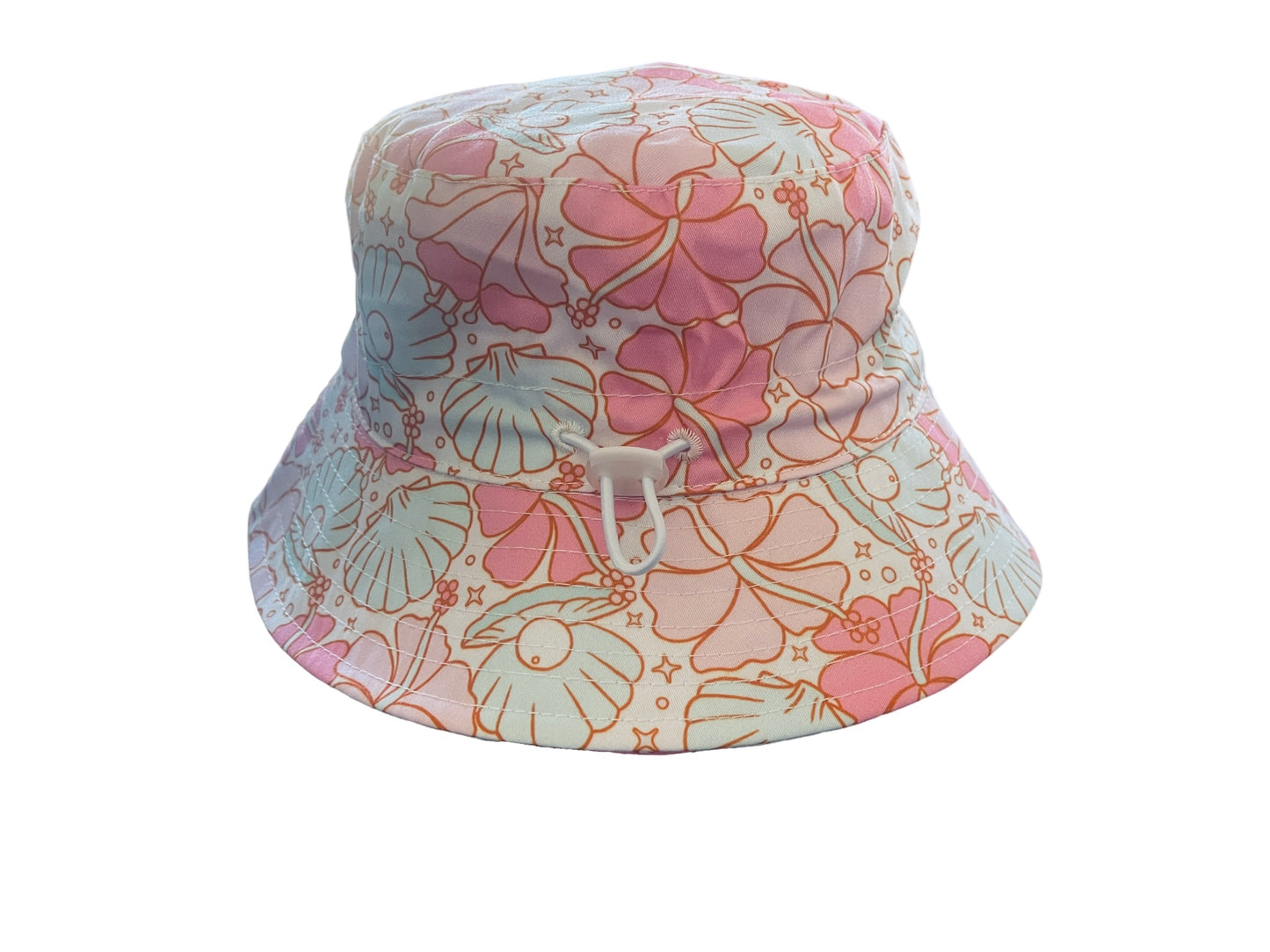 Florals and Seashells Adjustable Hat