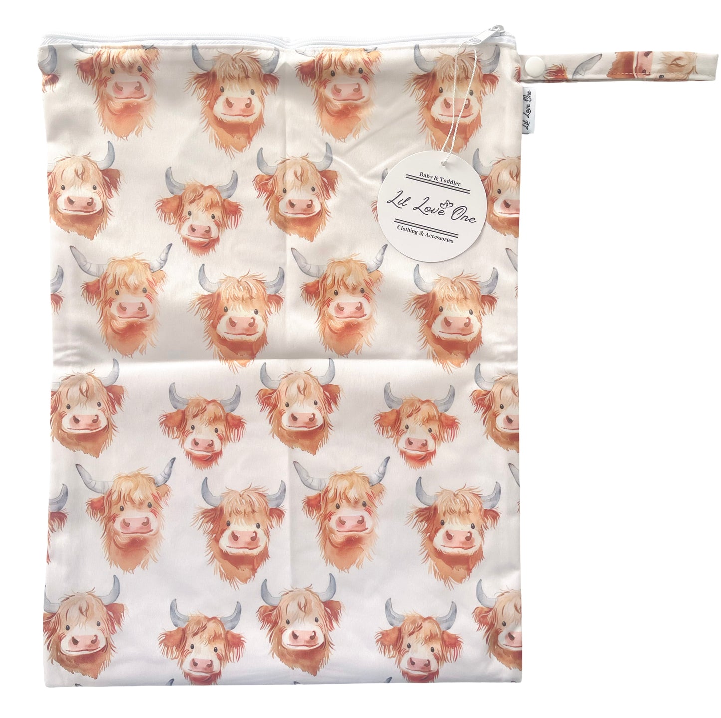 Scruffy Highland Cow Wet Bag