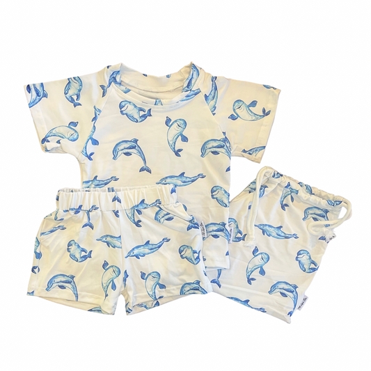 Dolphins Shirt, Shorts & Bag 3pc Set