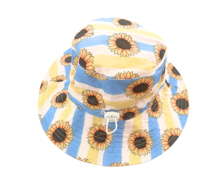 Sunflower Stripes Adjustable Hat