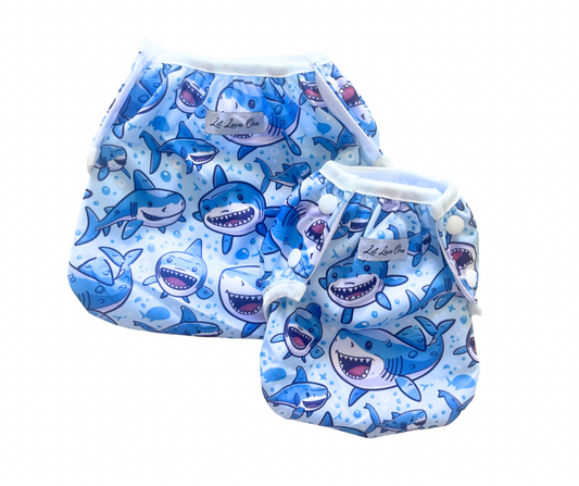 Bubble Blue Swim Nappy