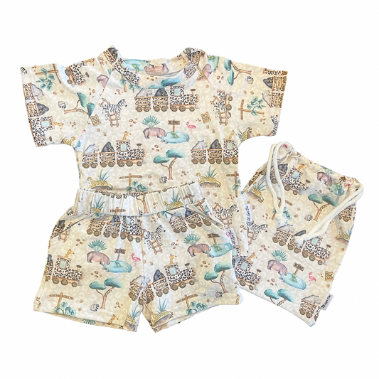 Safari Train Shirt, Shorts & Bag 3pc Set