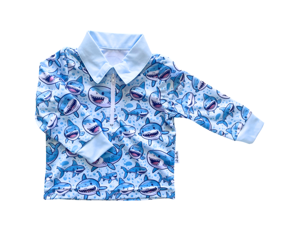 Bubble Blue Fishing Shirt