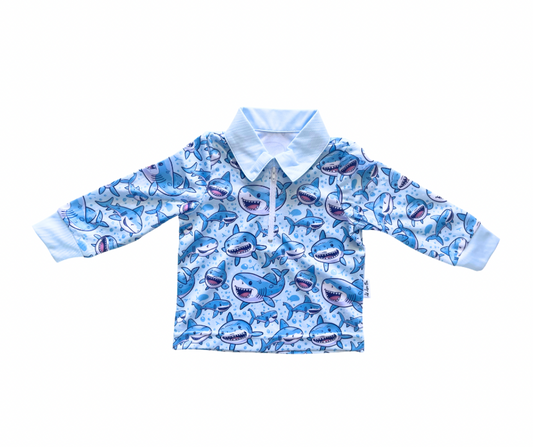 Bubble Blue Fishing Shirt