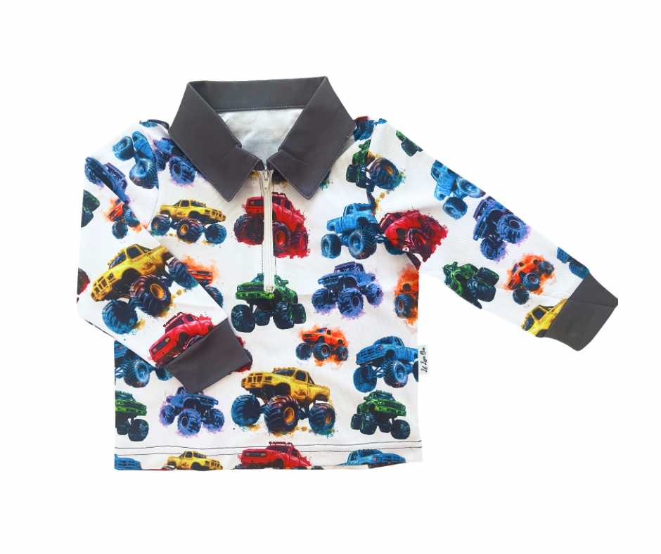 Monster Trucks Fishing Shirt