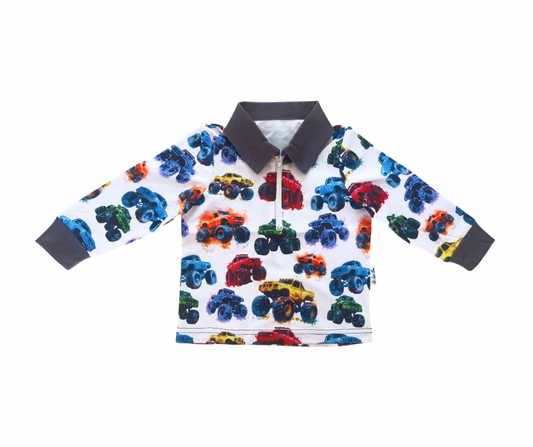 Monster Trucks Fishing Shirt