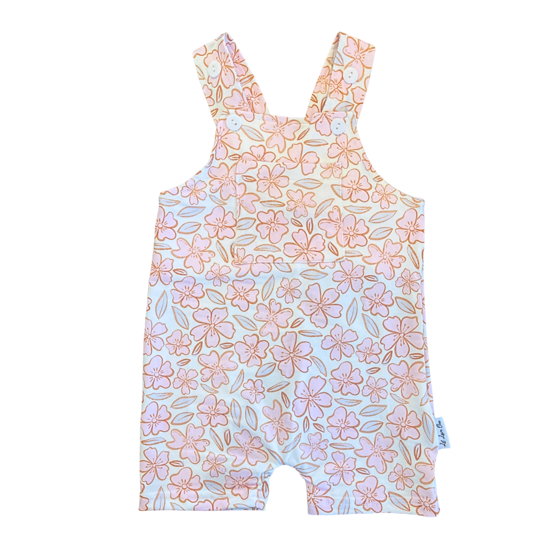 Pink Florals Overall