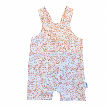 Pink Florals Overall