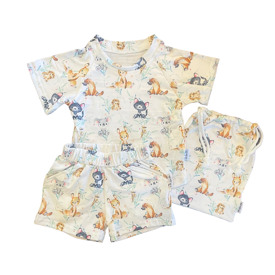 Aussie Animals Shirt, Shorts & Bag 3pc Set