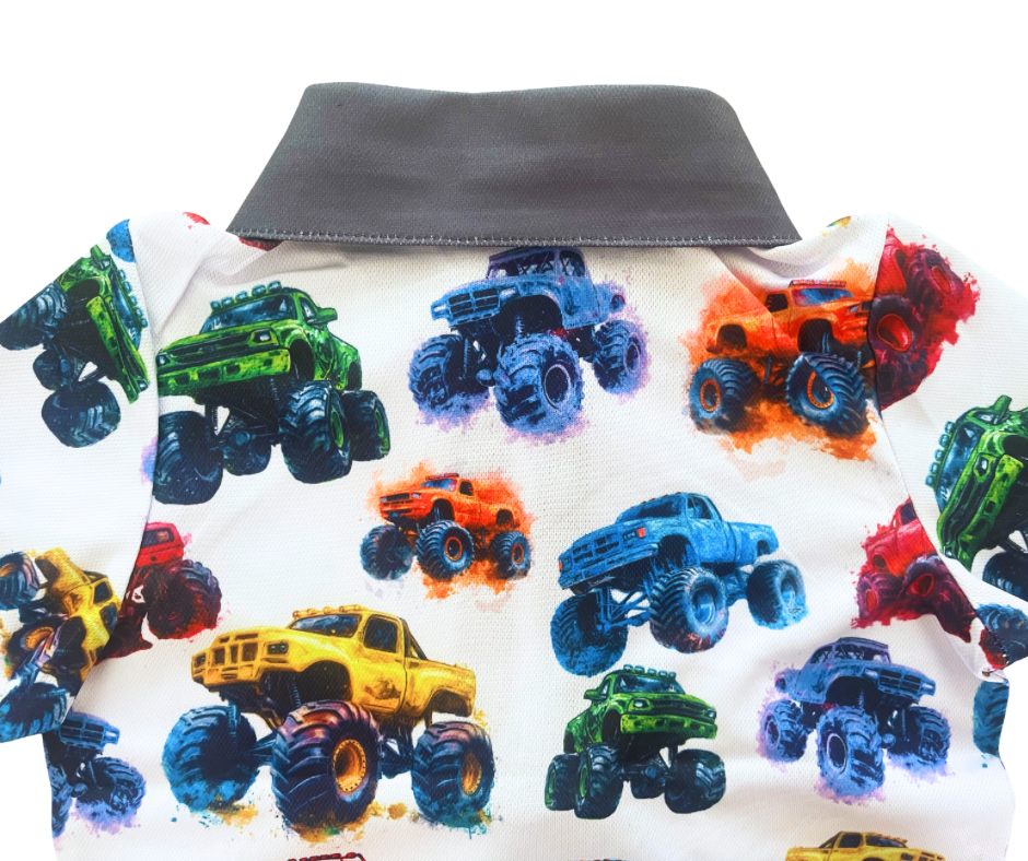 Monster Trucks Fishing Shirt