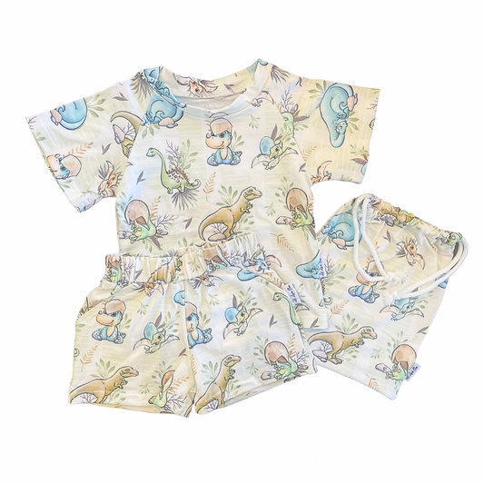 Dinosaurs Shirt, Shorts & Bag 3pc Set