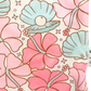 Florals and Seashells Fishing Shirt