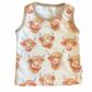 Highland Cow Tank Top & Shorts 2pc Set