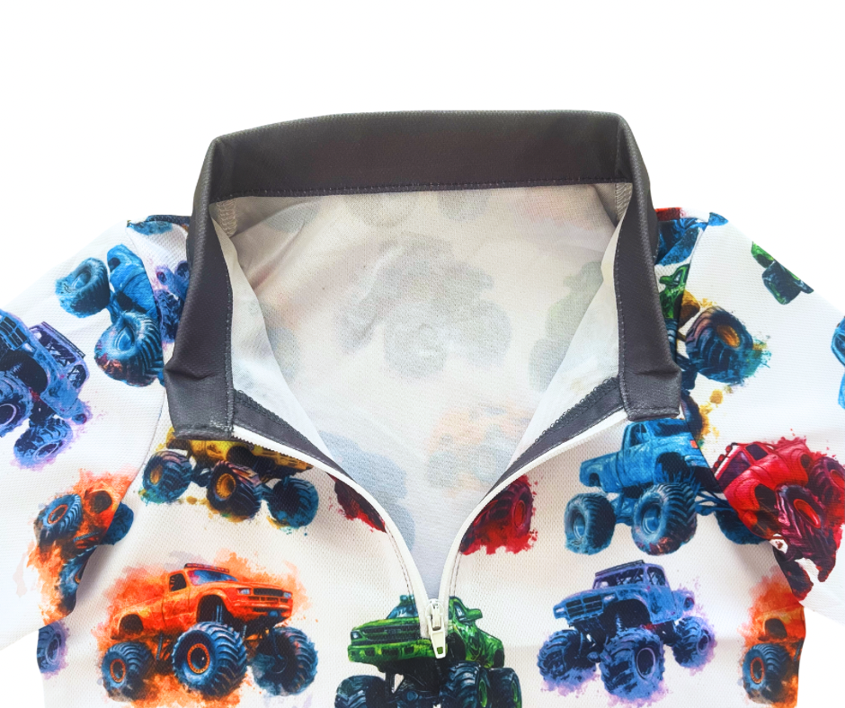 Monster Trucks Fishing Shirt