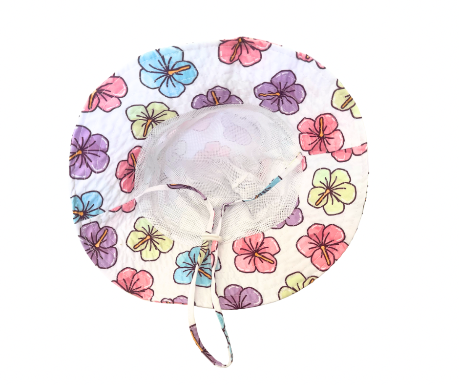 Dreamy Hibiscus Adjustable Hat