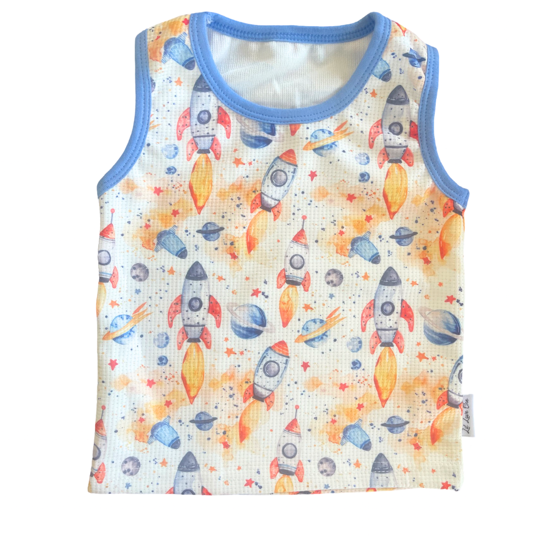 Rocket Space Tank Top & Shorts 2pc Set