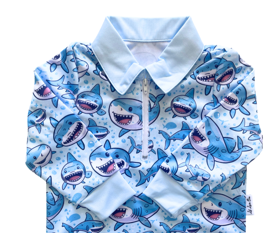 Bubble Blue Fishing Shirt