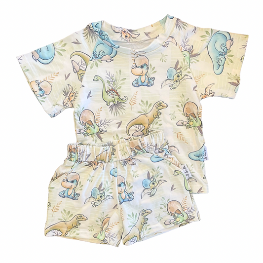 Dinosaurs Shirt, Shorts & Bag 3pc Set