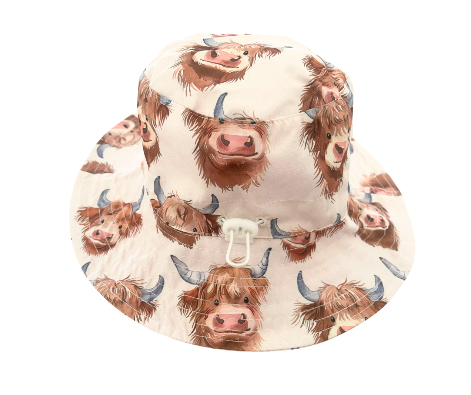 Scruffy Highland Cow Adjustable Hat