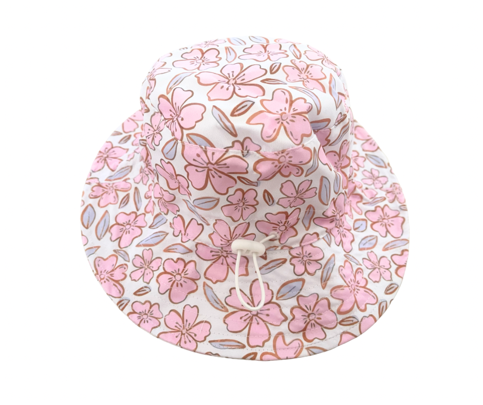 Pink Florals Adjustable Hat