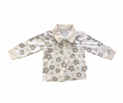 Neutral Florals Fishing Shirt