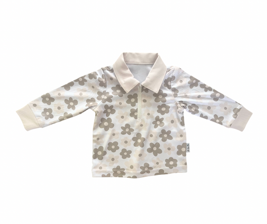 Neutral Florals Fishing Shirt