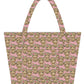 Rosy Ruffles Highland Cow Tote Bag