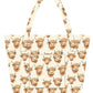 Scruffy Highland Cow Tote Bag