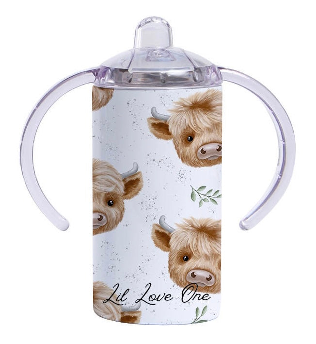 Highland Cow Insulated Drink Bottle