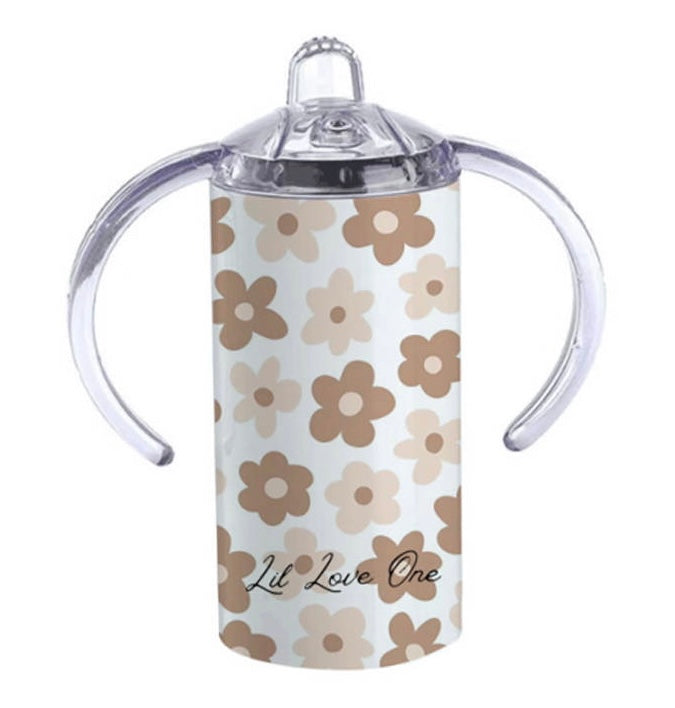 Neutral Florals Insulated Drink Bottle