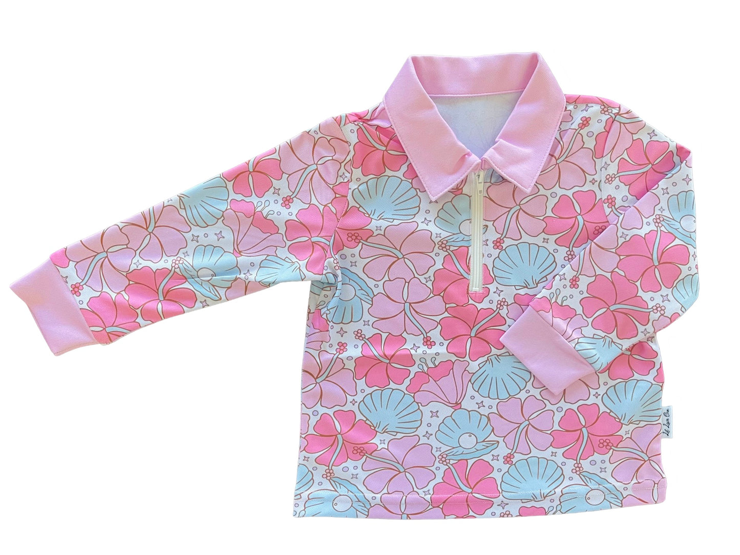 Florals and Seashells Fishing Shirt