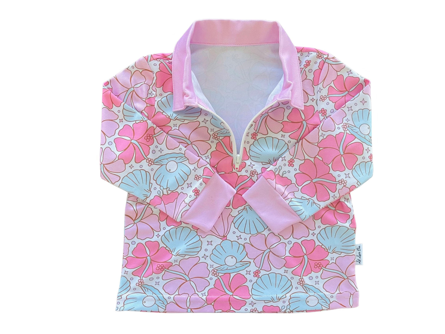 Florals and Seashells Fishing Shirt