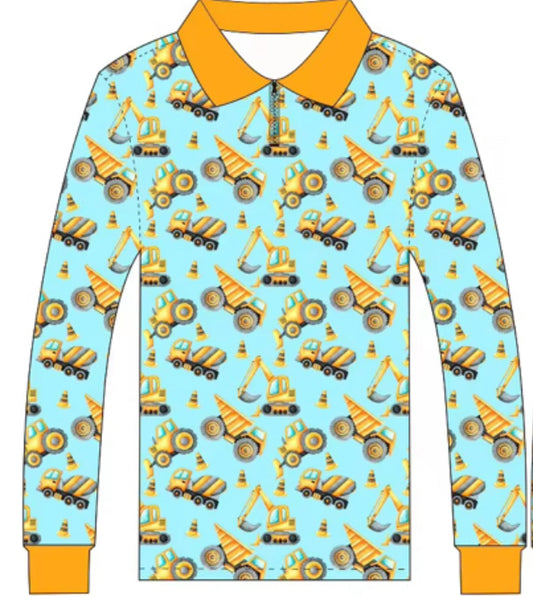 Construction Crew Fishing Shirt