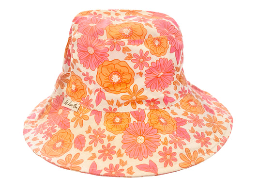 Sunset Bloom Adjustable Hat