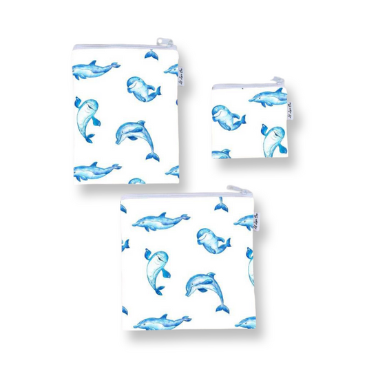 Dolphins Snack Bags 3pc Set