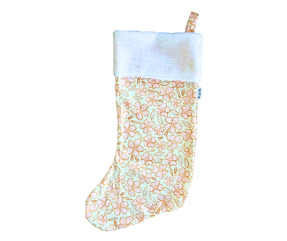 Pink Florals Stocking