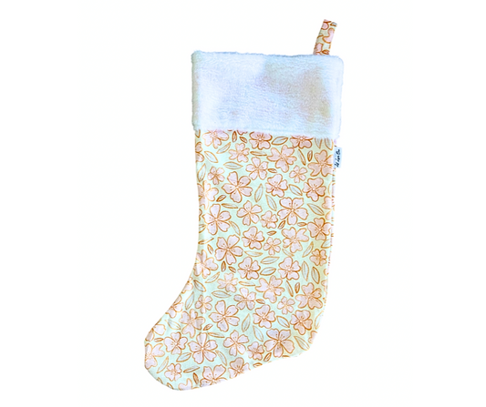 Pink Florals Stocking