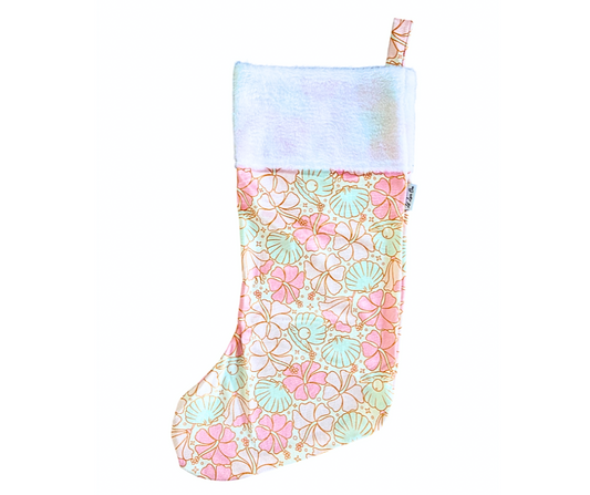 Florals and Seashells Stocking